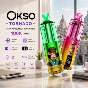 OKSO Tornado 100000 Pufov Jednorazová Vape Veľkoobchodný Dodávateľ