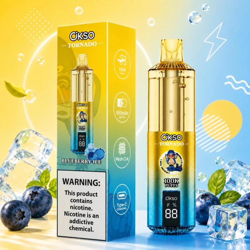 OKSO Tornado 100000 Pufov Sieťová Cievka Jednorazová Vape