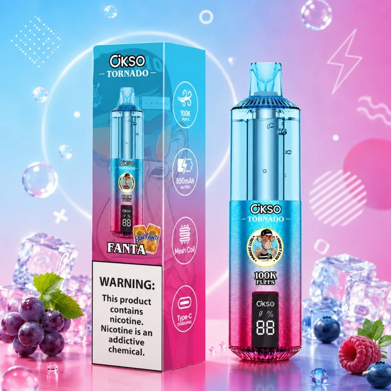 OKSO Tornado 100000 Pufov Nabíjateľná Jednorazová Vape