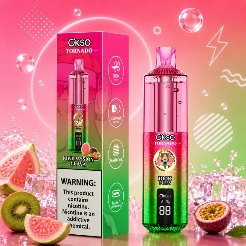 OKSO Tornado 100000 Pufov Typ-C Nabíjateľná Vape