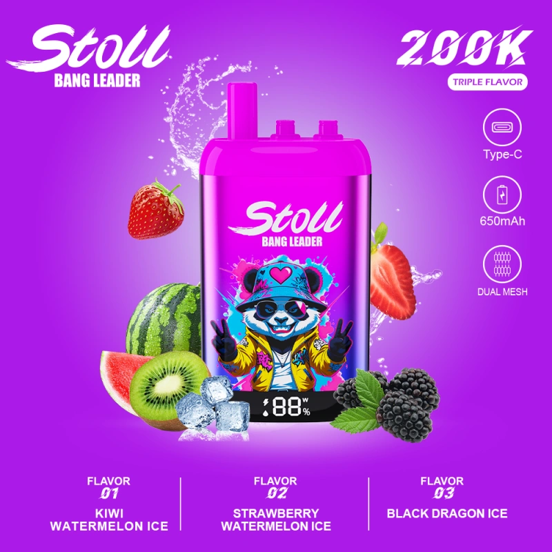 Nabíjateľná vape Stoll 200K s nabíjaním typu C