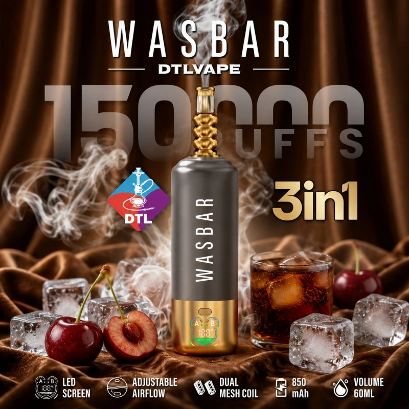 WASBAR 150000 potiahnutí Jednorazový vap pre eurský trh
