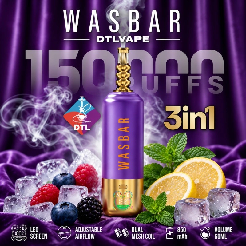 WASBAR 150000 potiahnutí prémiový veľkoobchod s jednorazovými vapami