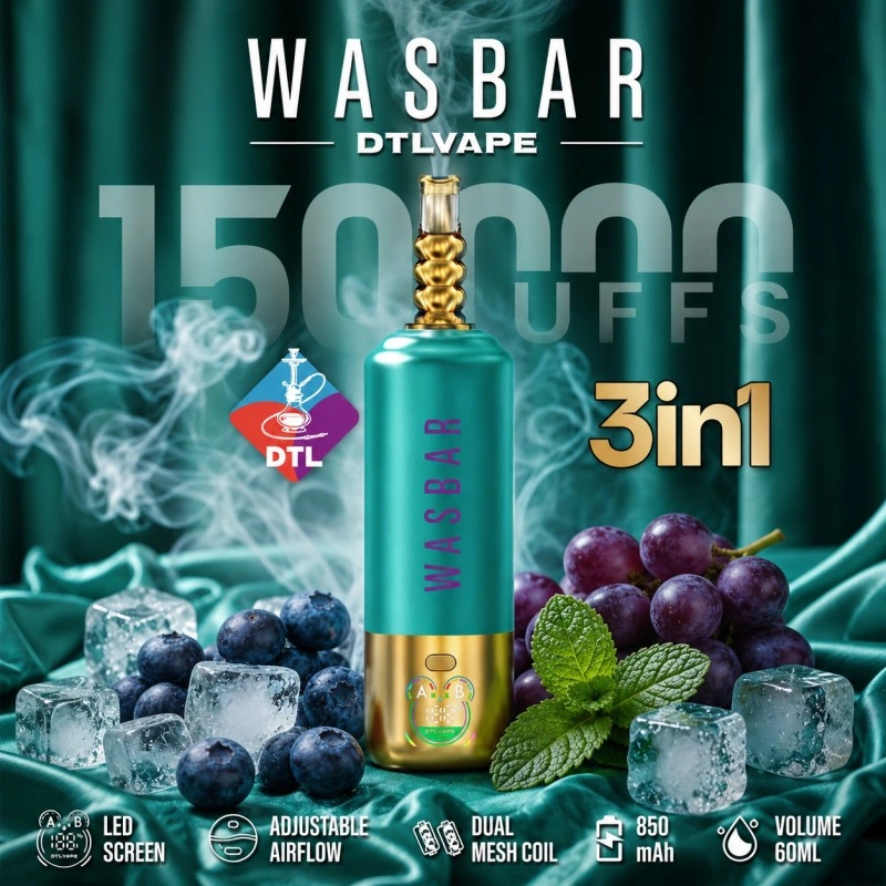 WASBAR 150000 potiahnutí Typ-C dobíjateľný vap
